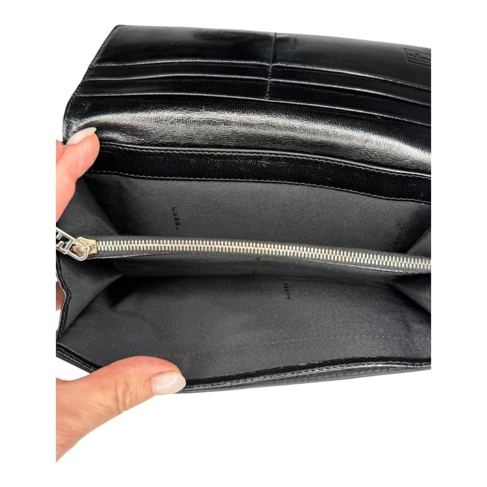 Fendi Black Zucca Canvas Continental Wallet | Box & Dust Bag | Made in Italy - Picture 7 of 9